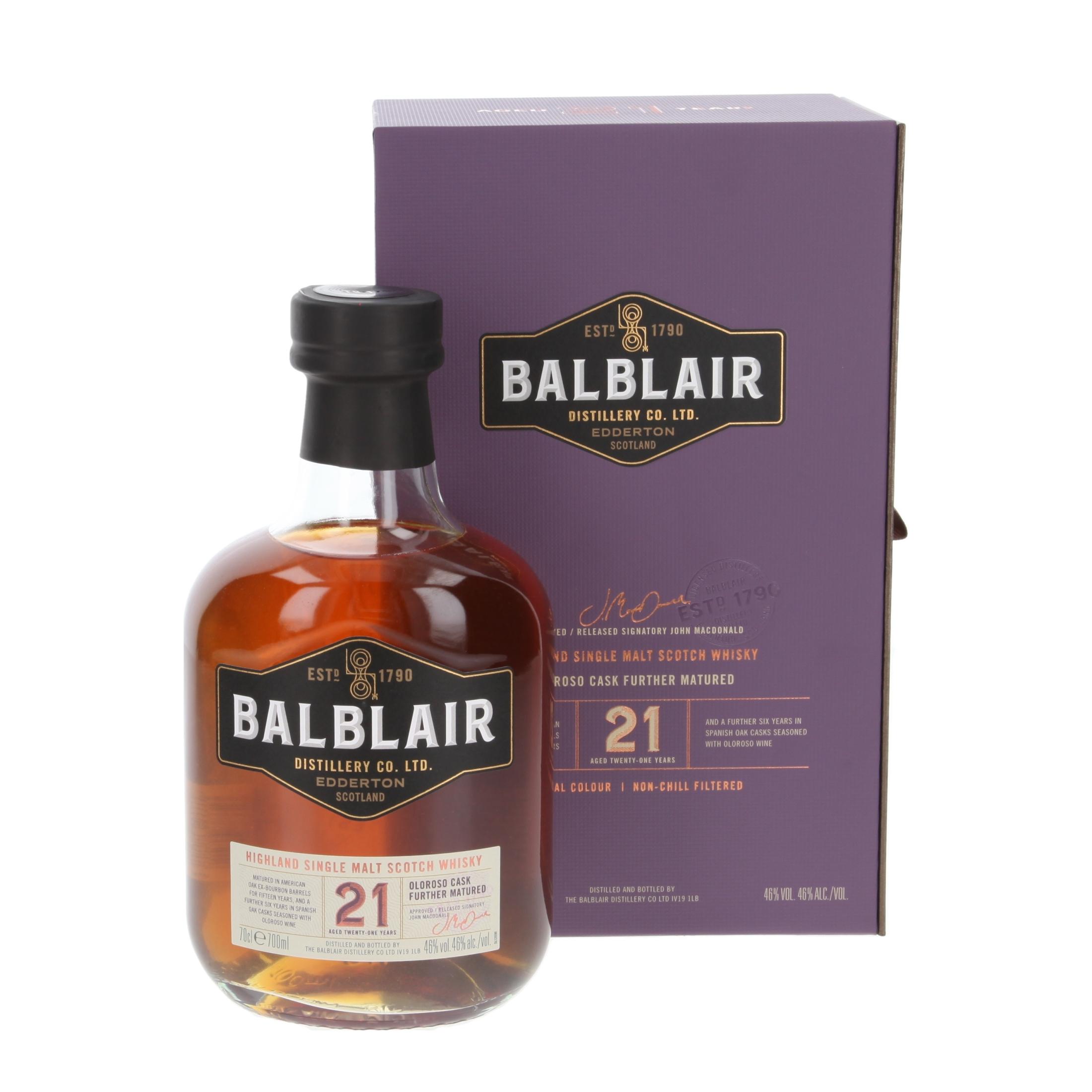 Виски Balblair 21 Лет 700 ml