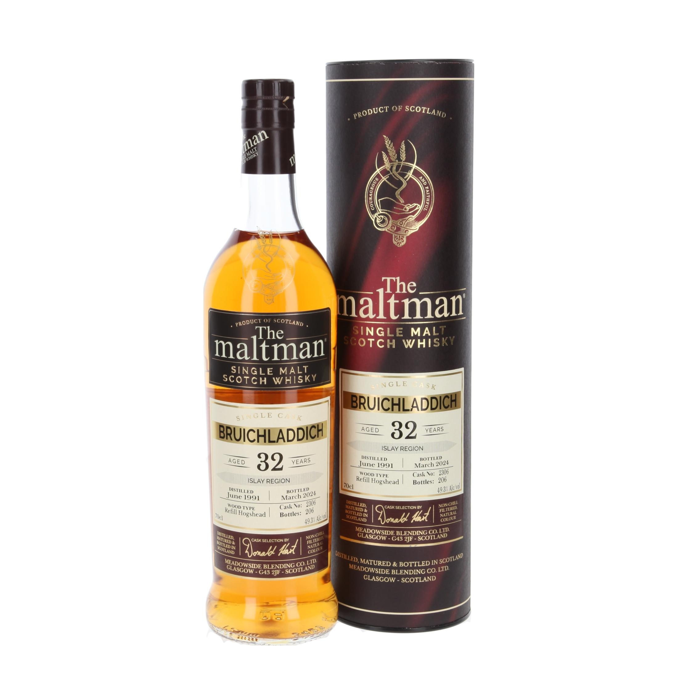 Виски Bruichladdich The Maltman 32 Лет 1991/2024 700 ml