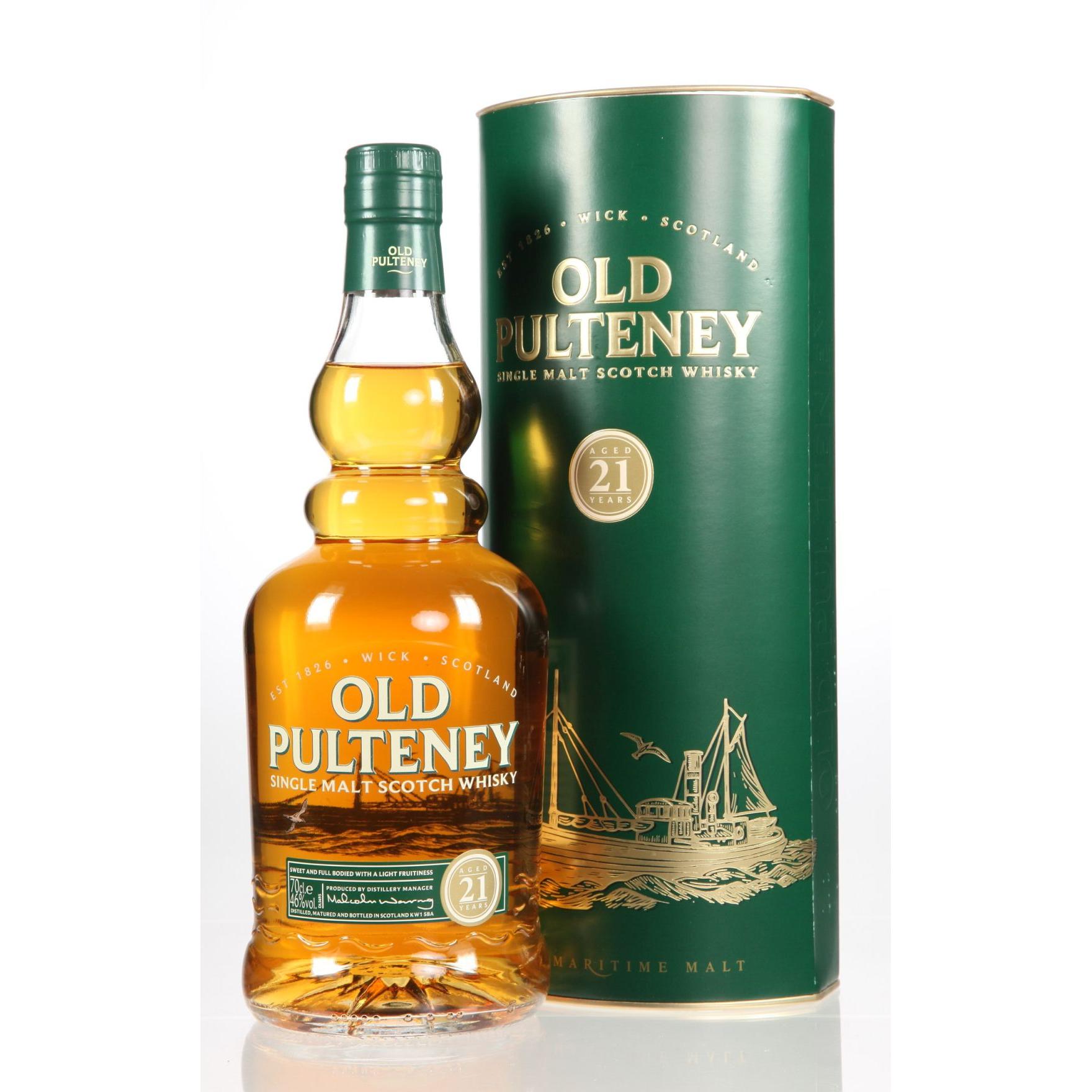 Виски Old Pulteney 21 Лет 700 ml