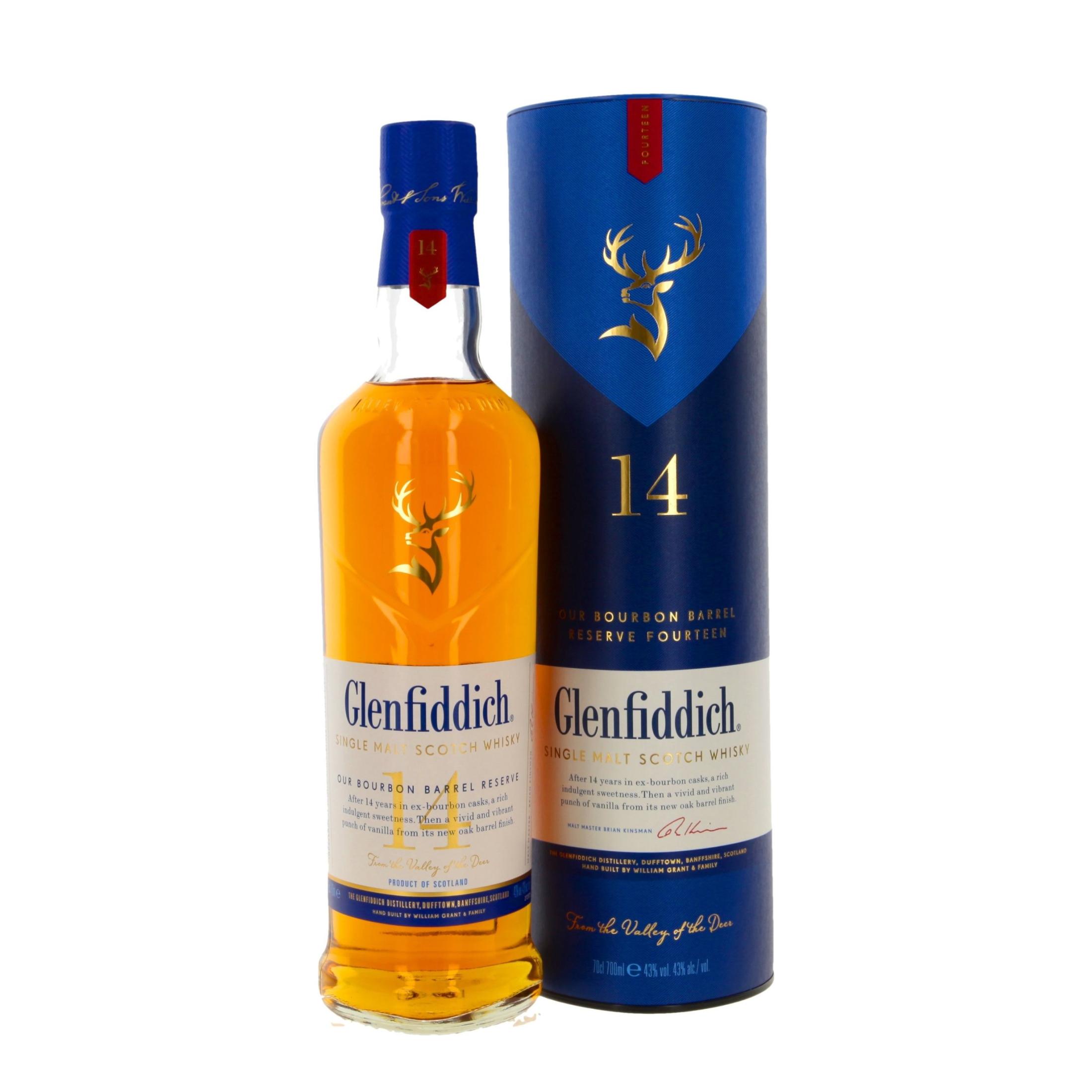 Виски Glenfiddich Bourbon Barrel Reserve 14 Лет 700 ml