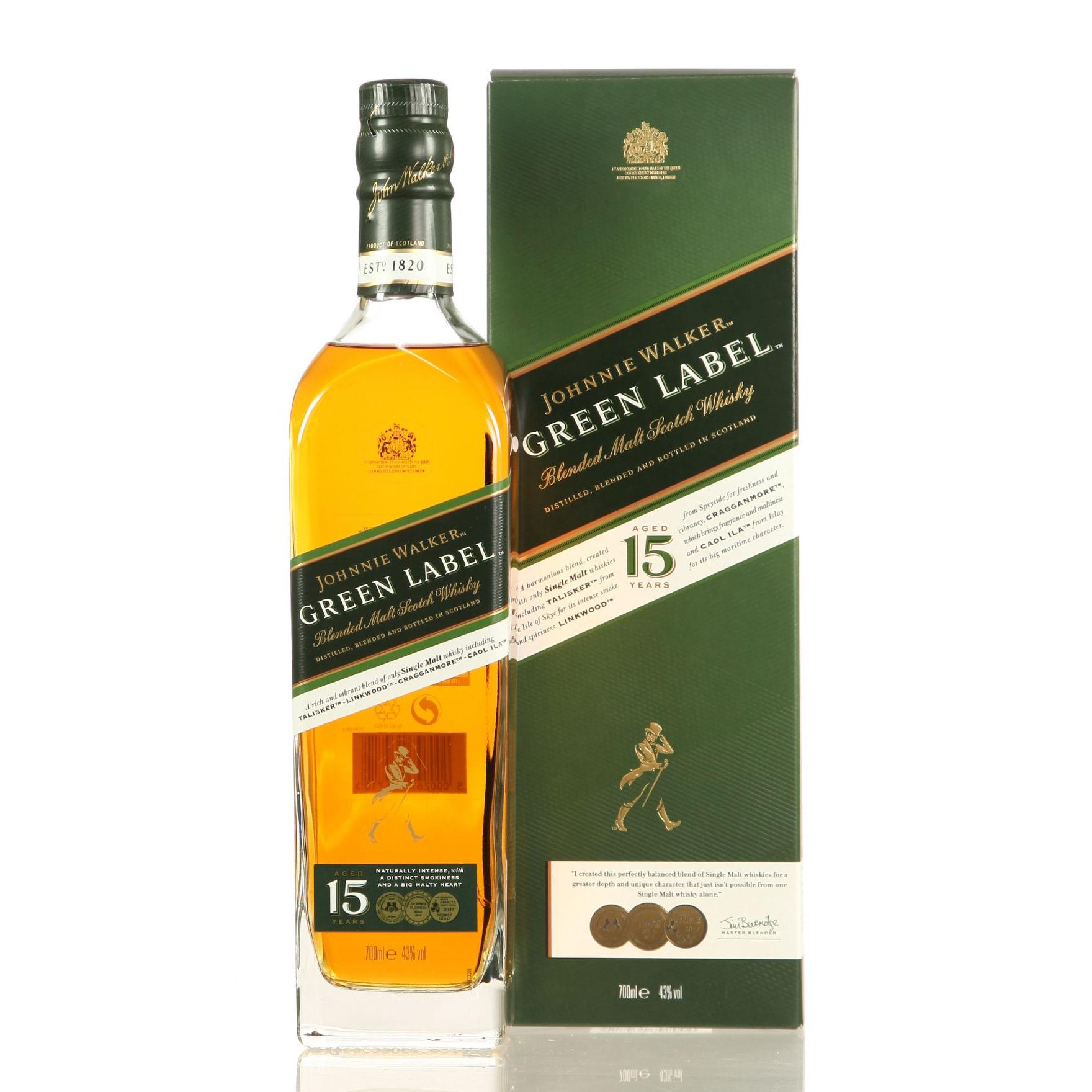 Виски Johnnie Walker Green Label 15 Лет 700 ml