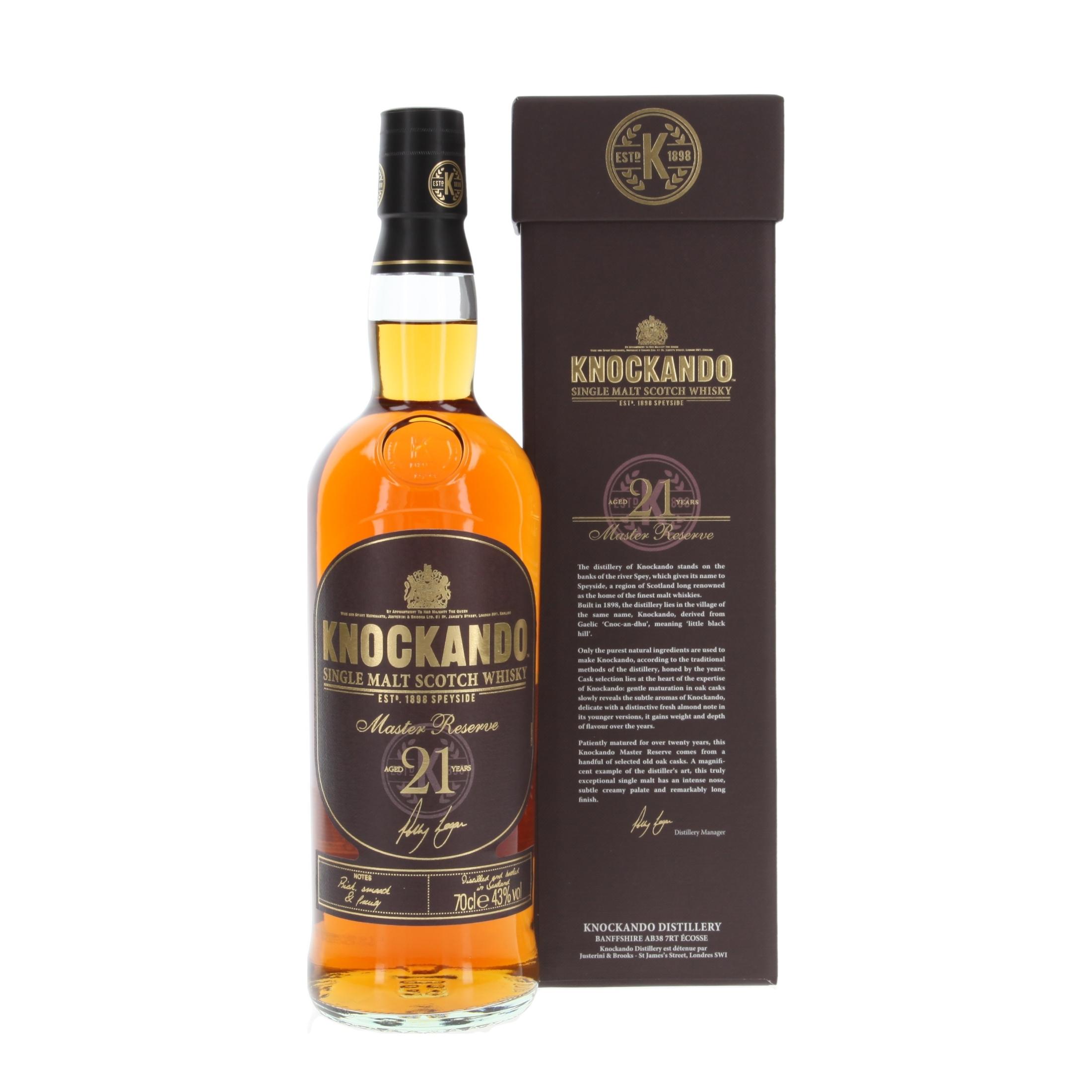 Виски Knockando Master Reserve 21 Лет 700 ml