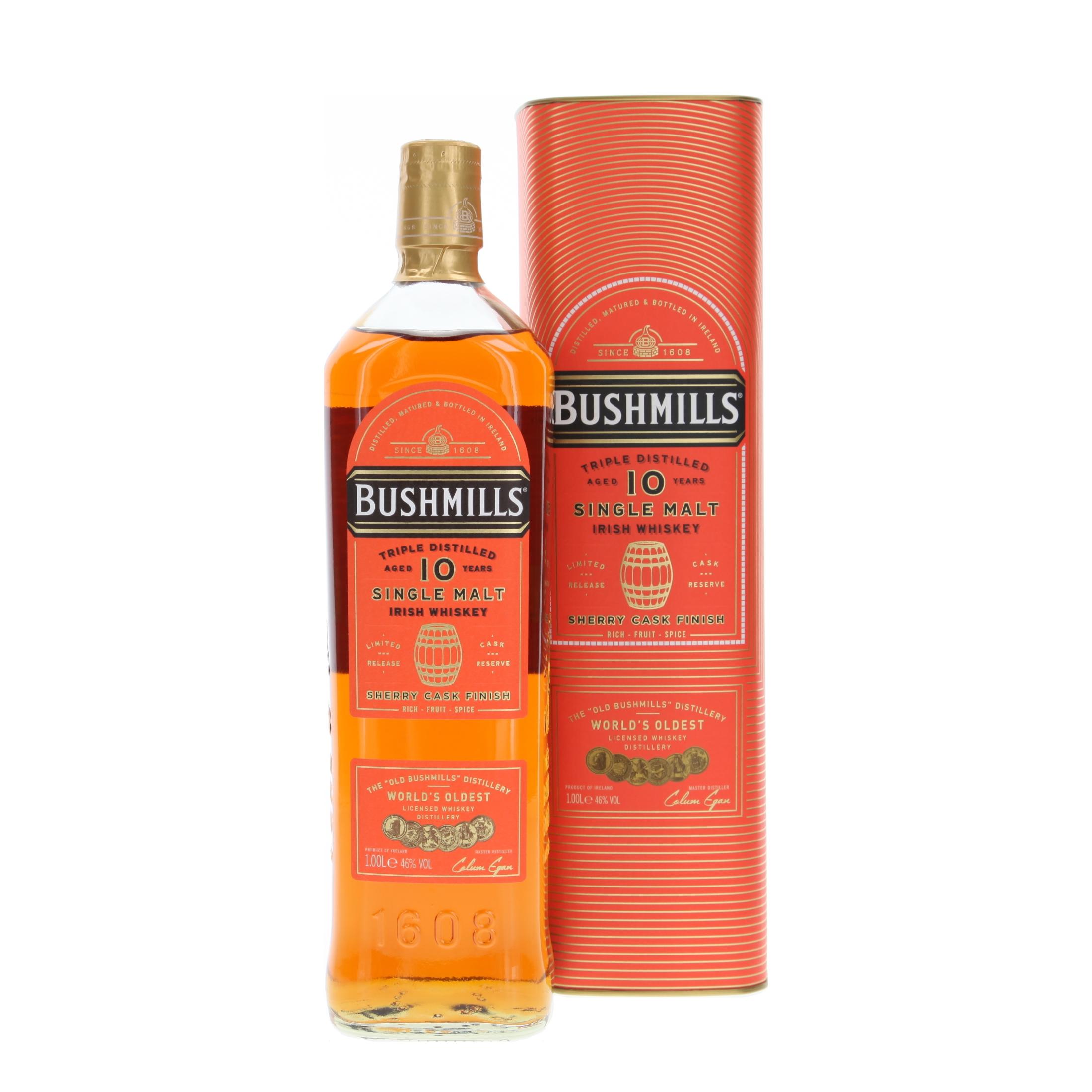 Виски Bushmills Sherry Cask Finish 10 Лет 1000 ml