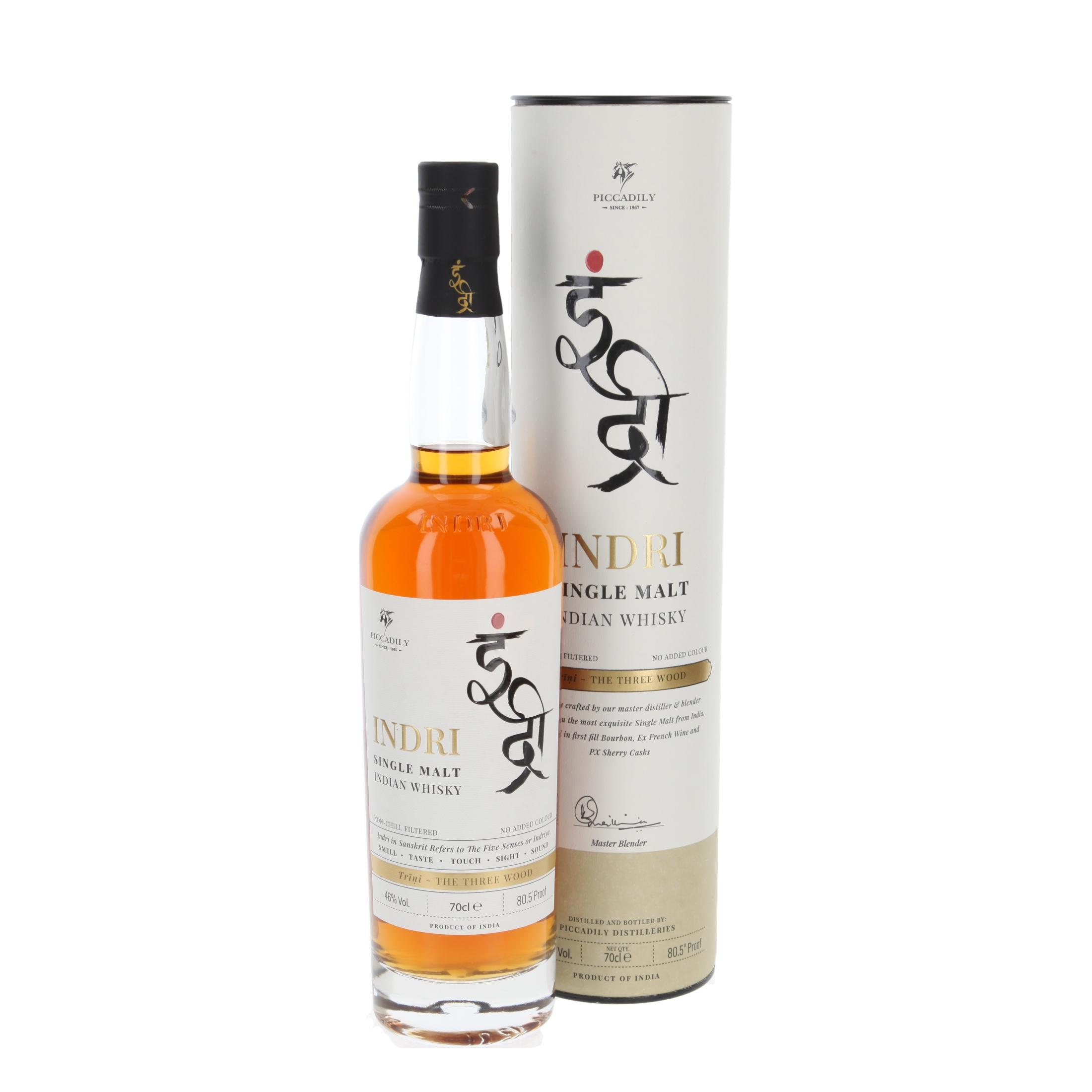 Виски Indri Trini - The Three Wood 700 ml