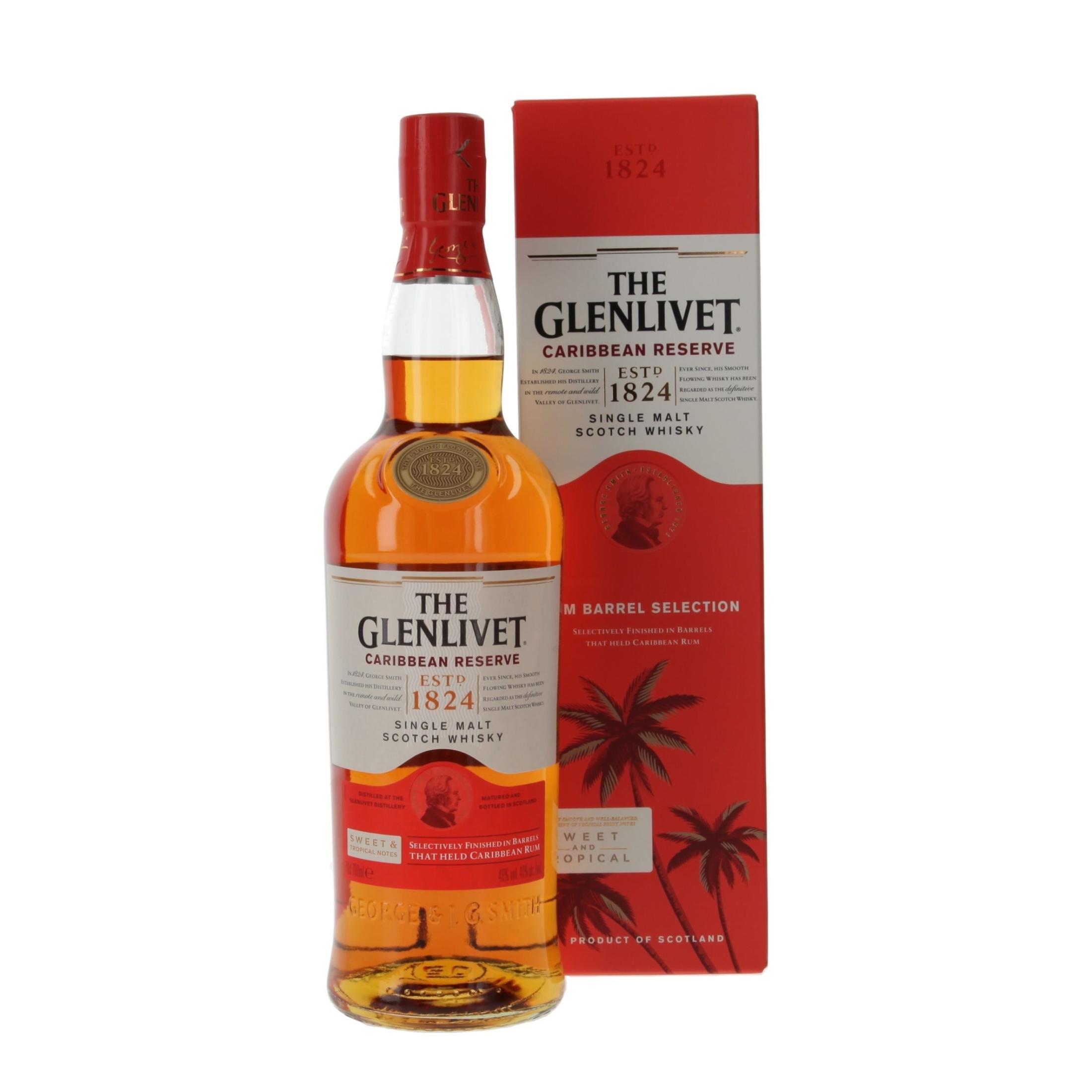 Виски Glenlivet Caribbean Reserve 700 ml