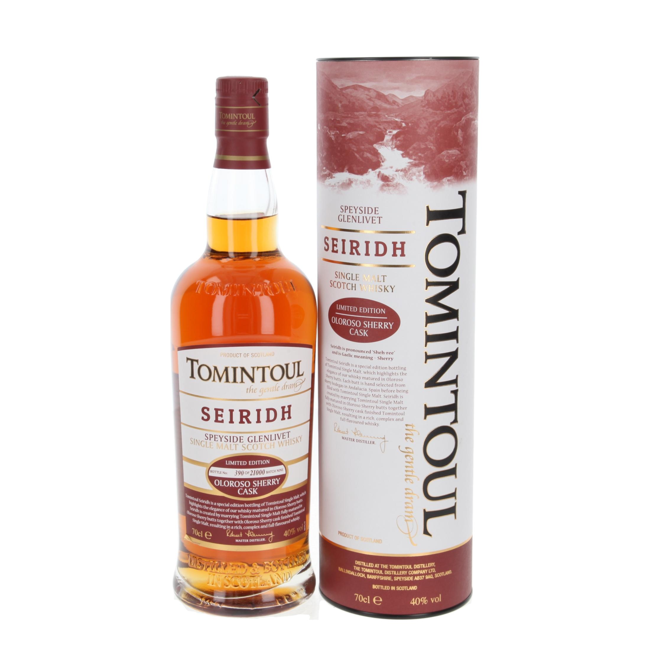 Виски Tomintoul Seiridh Oloroso Sherry Cask Finish 700 ml