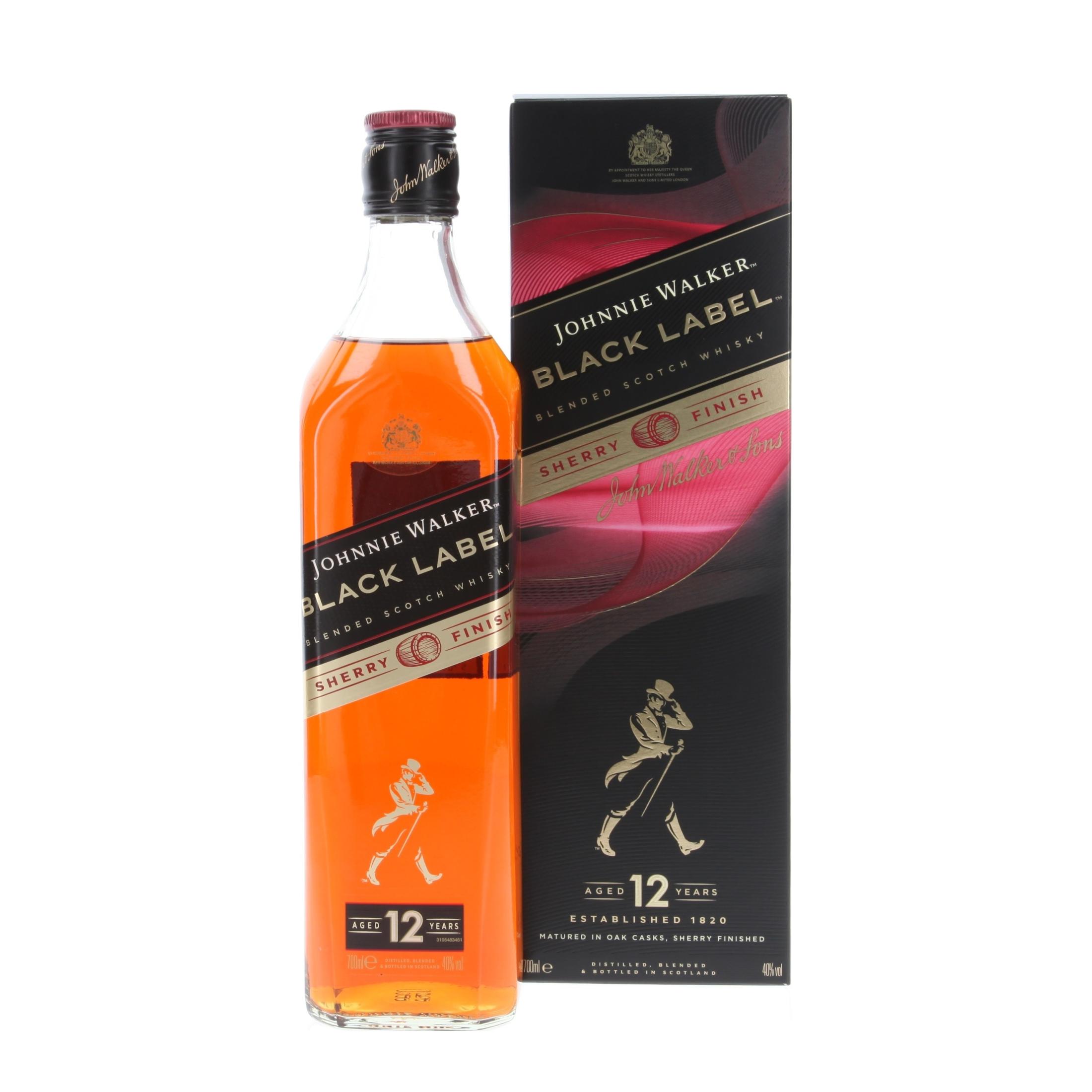 Виски Johnnie Walker Black Label Sherry Finish 12 Лет 700 ml