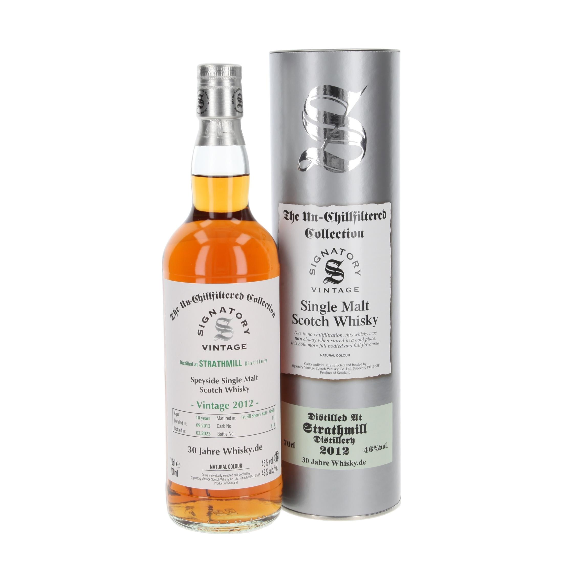 Виски Strathmill 1st Fill Sherry Butt Finish - '30 Лет Whisky.de' 10 Лет 2012/2023 700 ml