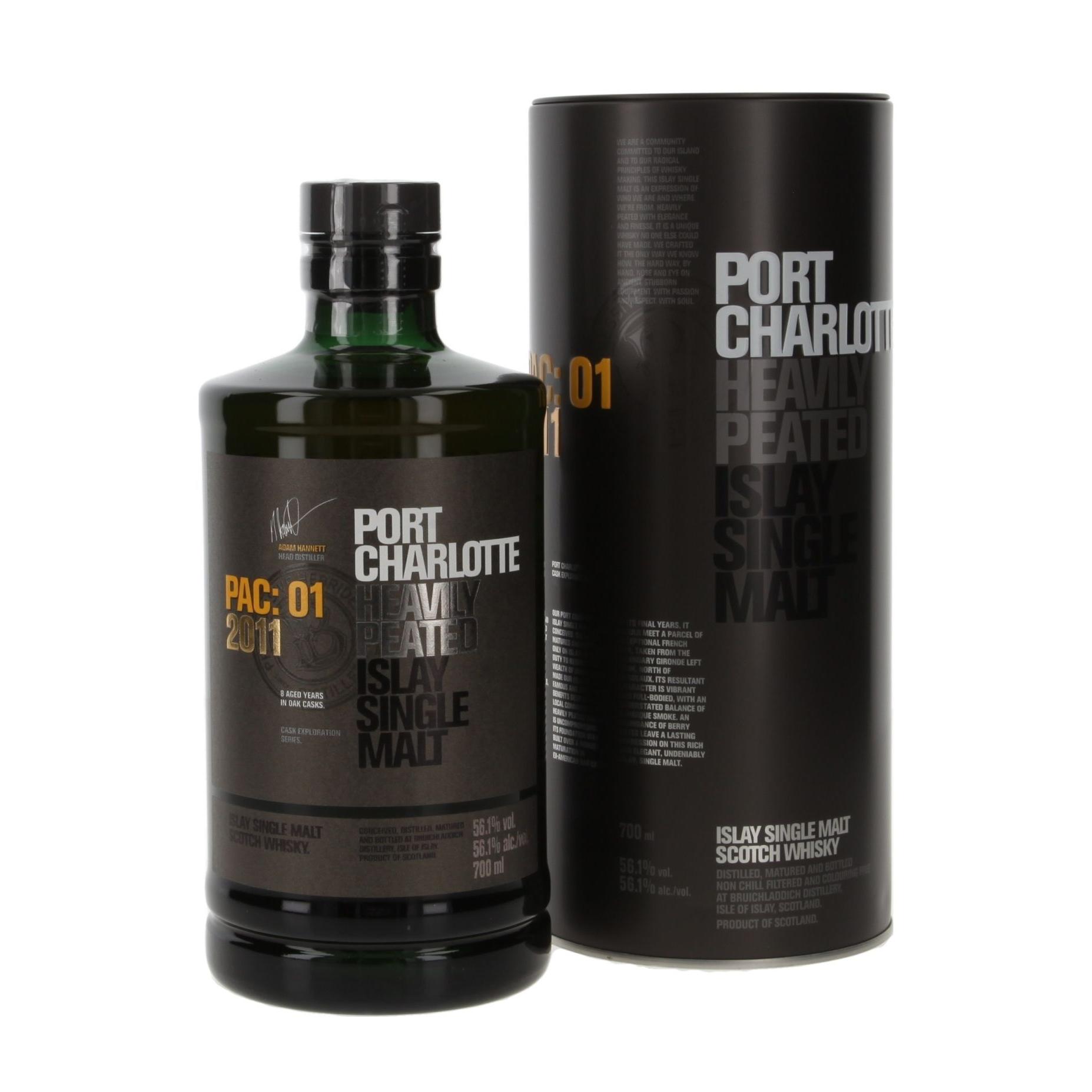 Виски Port Charlotte PAC: 01 Heavily Peated 8 Лет 2011/ 700 ml