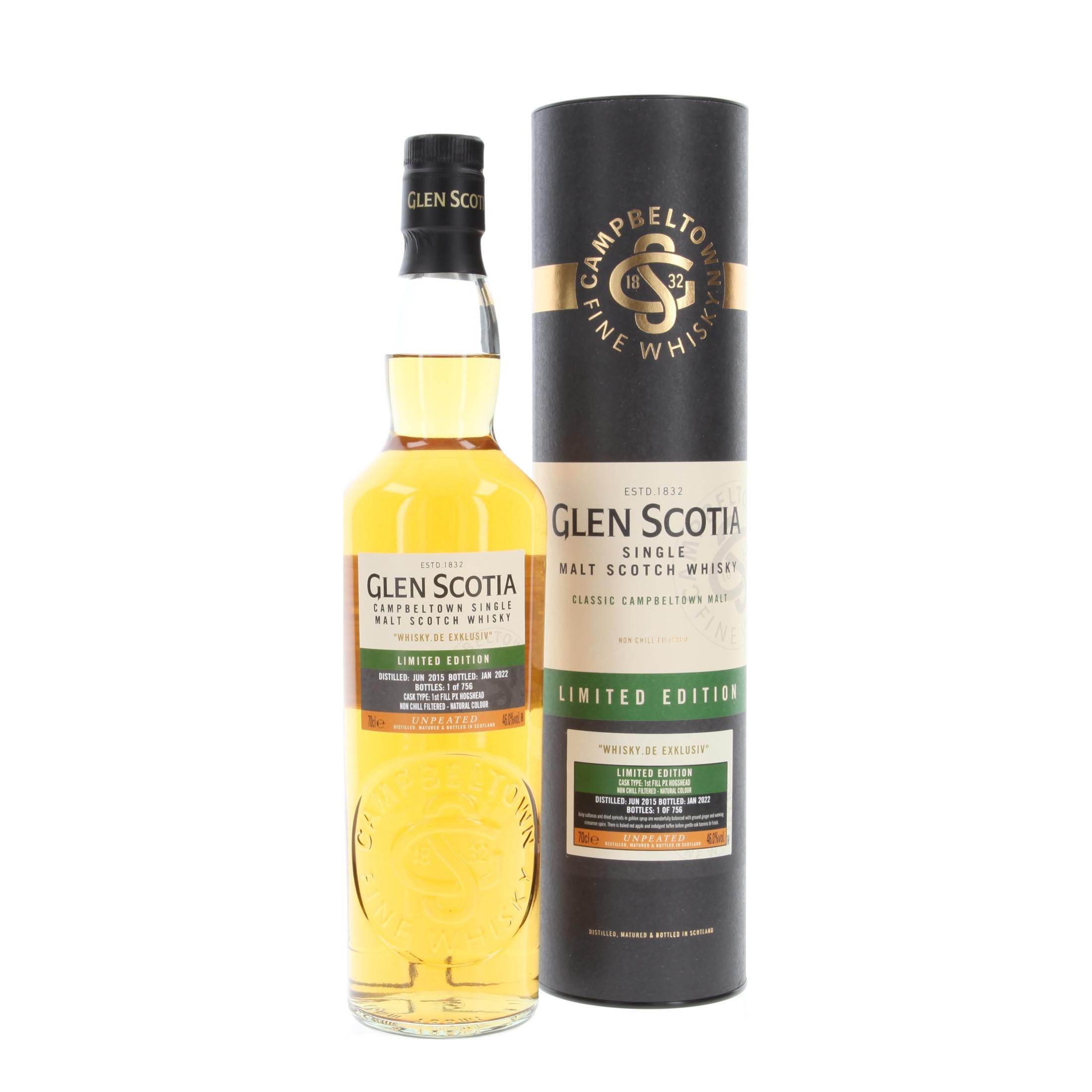 Виски Glen Scotia First Fill PX HH 'Whisky.de exklusiv' 2015/2022 700 ml