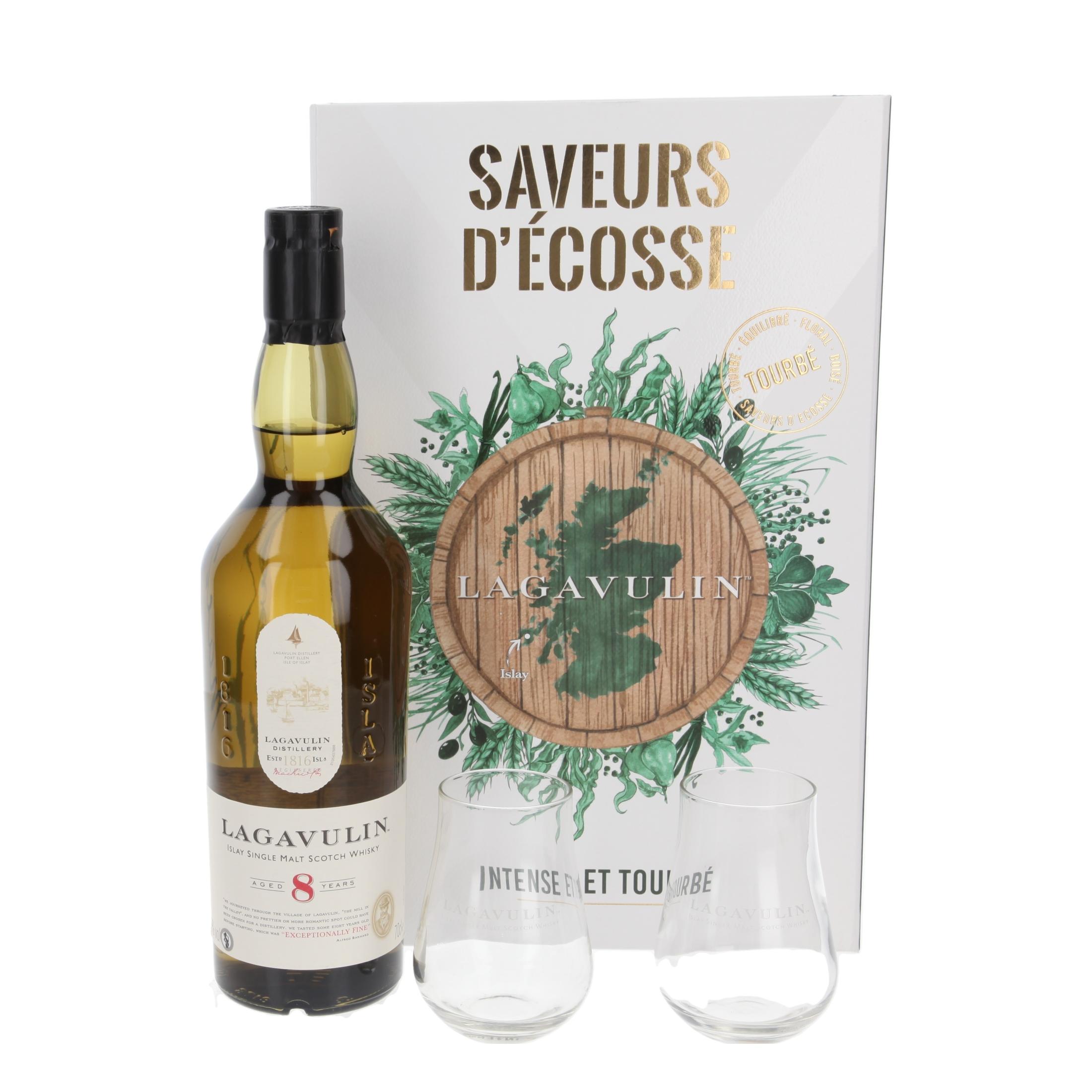 Виски Lagavulin with 2 glasses 8 Лет 700 ml